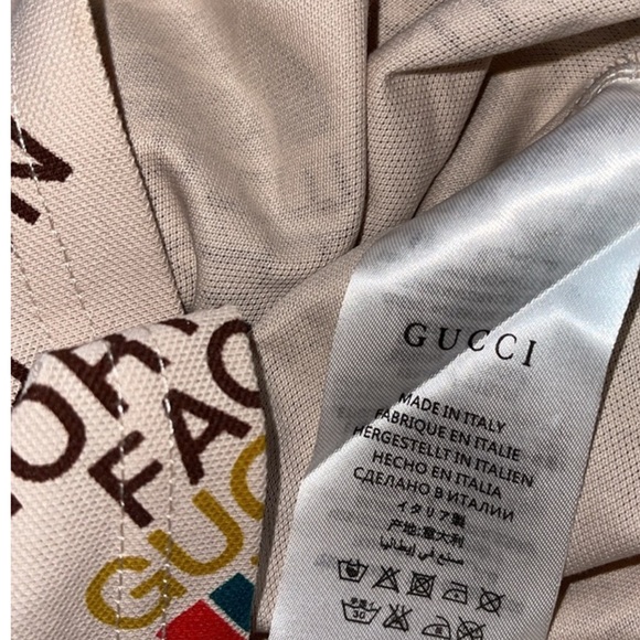 Gucci x The North Face Logo Print Polo Shirt - Picture 5 of 5